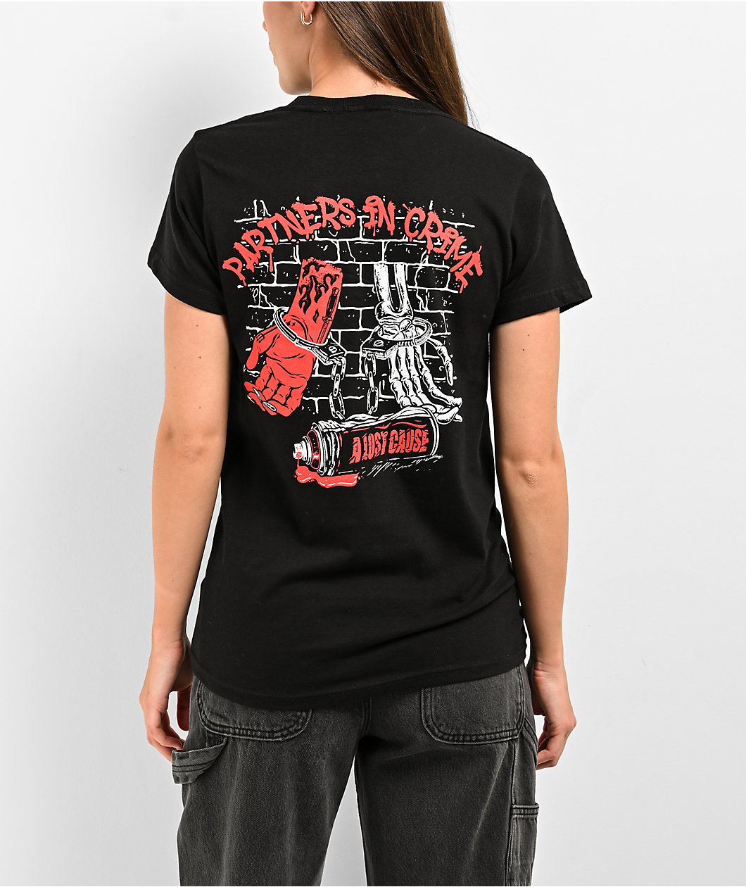 A Lost Cause Partners In Crime Black T-Shirt