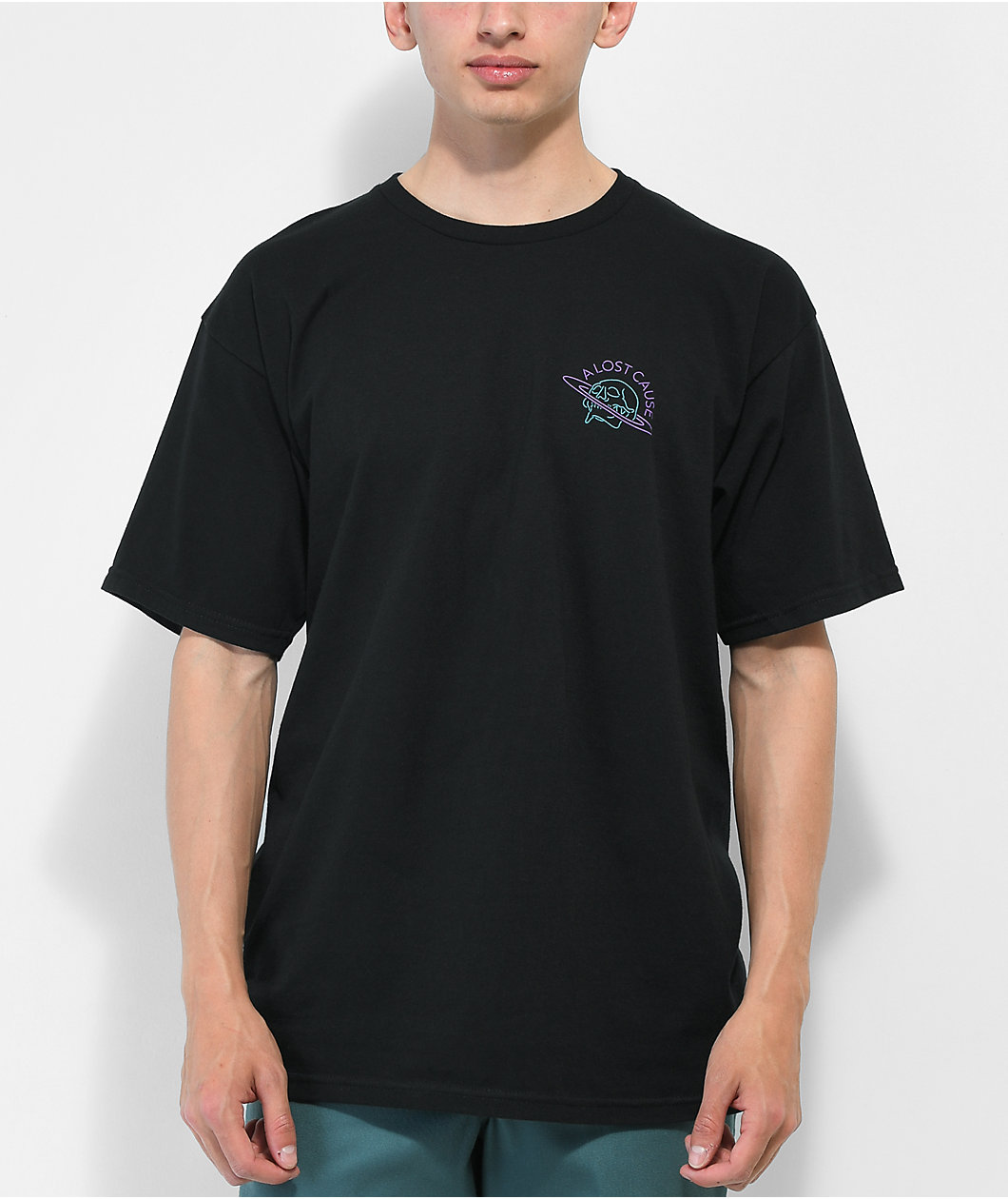 A Lost Cause Spaced Out Black T-Shirt