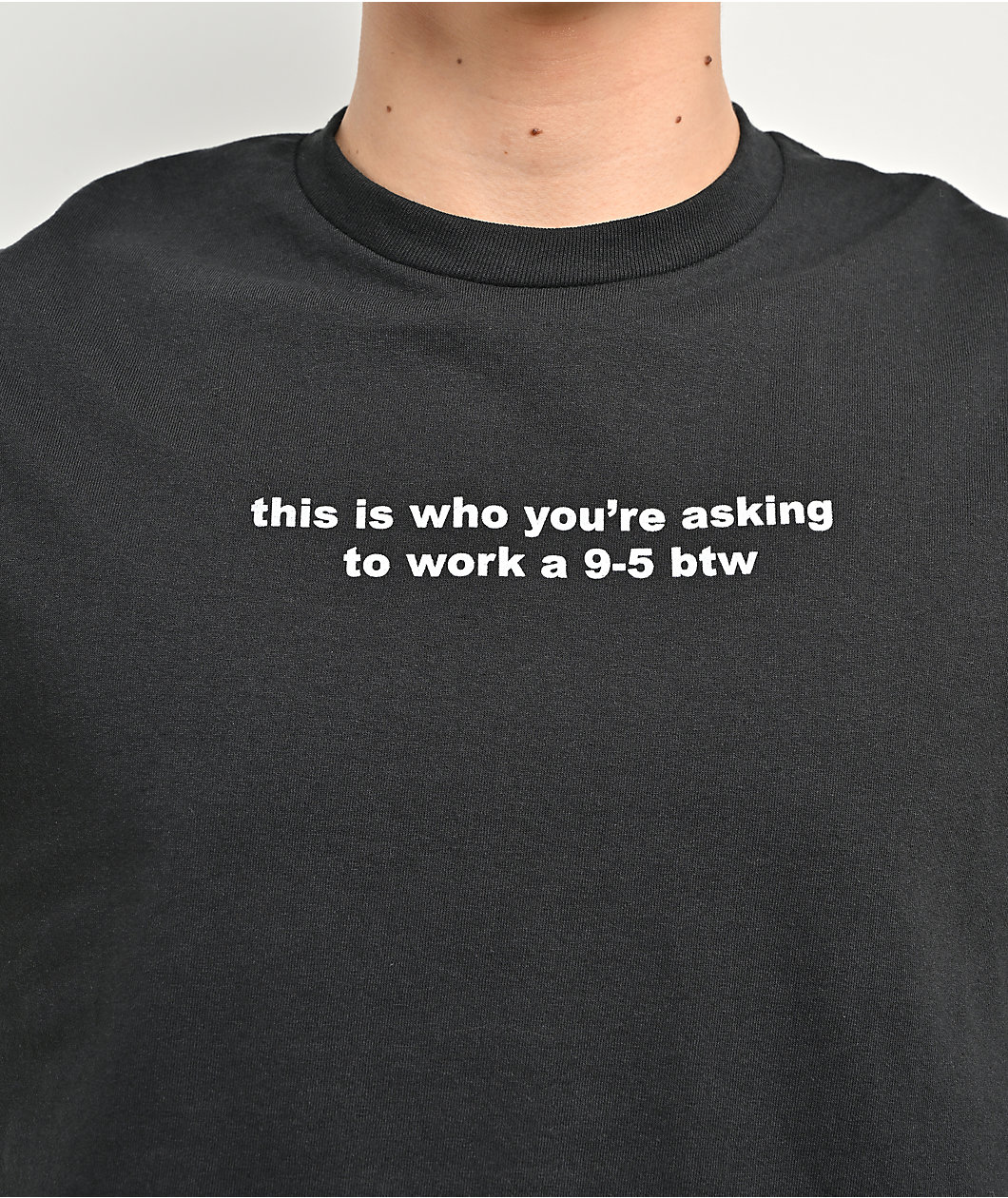 A.LAB 9 To 5 BTW Black T-Shirt