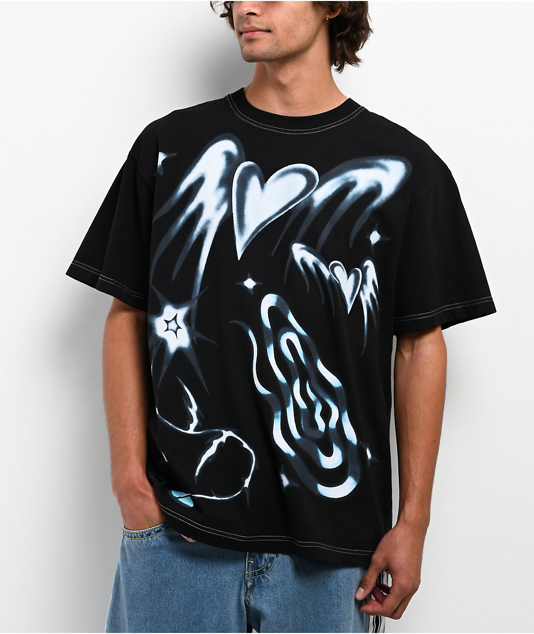 A.LAB Airbrush Black T-Shirt
