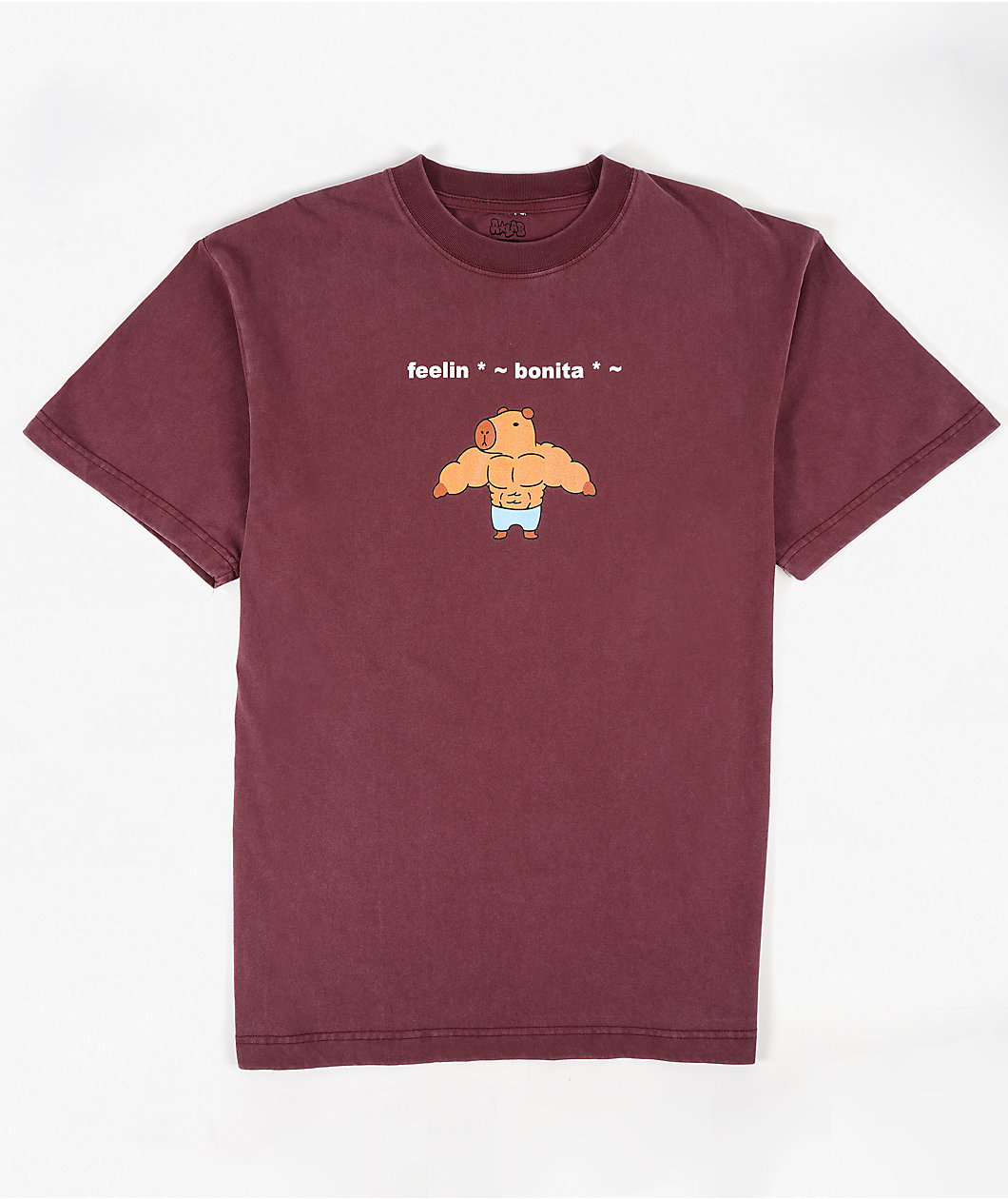 A.LAB Amog Karl Maroon T-Shirt