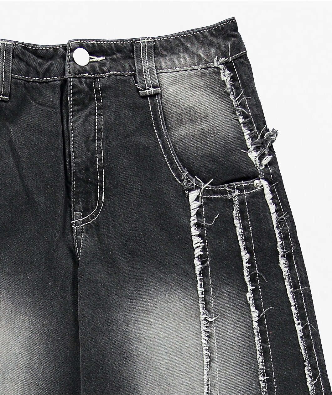 A.LAB Analog Raw Black Wash Jeans