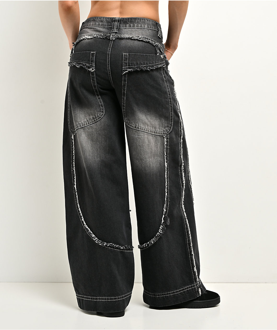 A.LAB Analog Raw Black Wash Jeans