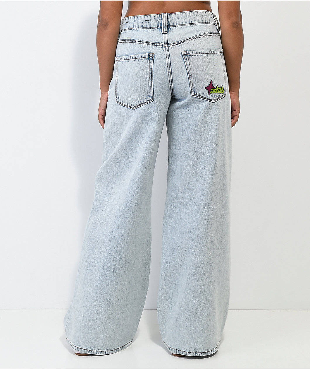 A.LAB Ashlee Extra Baggy Blue Wash Denim Jeans