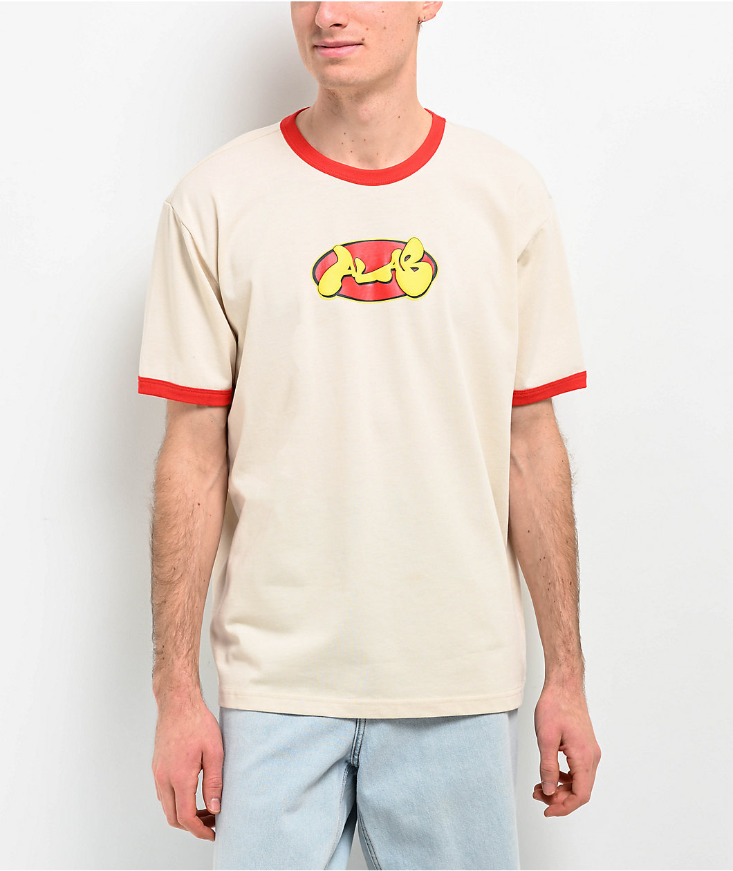 A.LAB Astro Cream Ringer T-Shirt