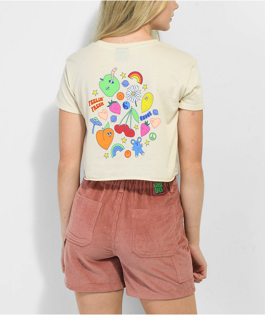 A.LAB Ballina Fruit Buddies Natural Crop T-Shirt