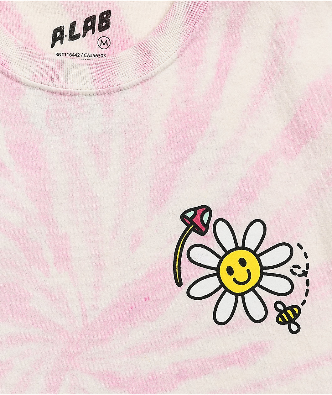 A.LAB Better Days Pink & White Tie Dye T-Shirt