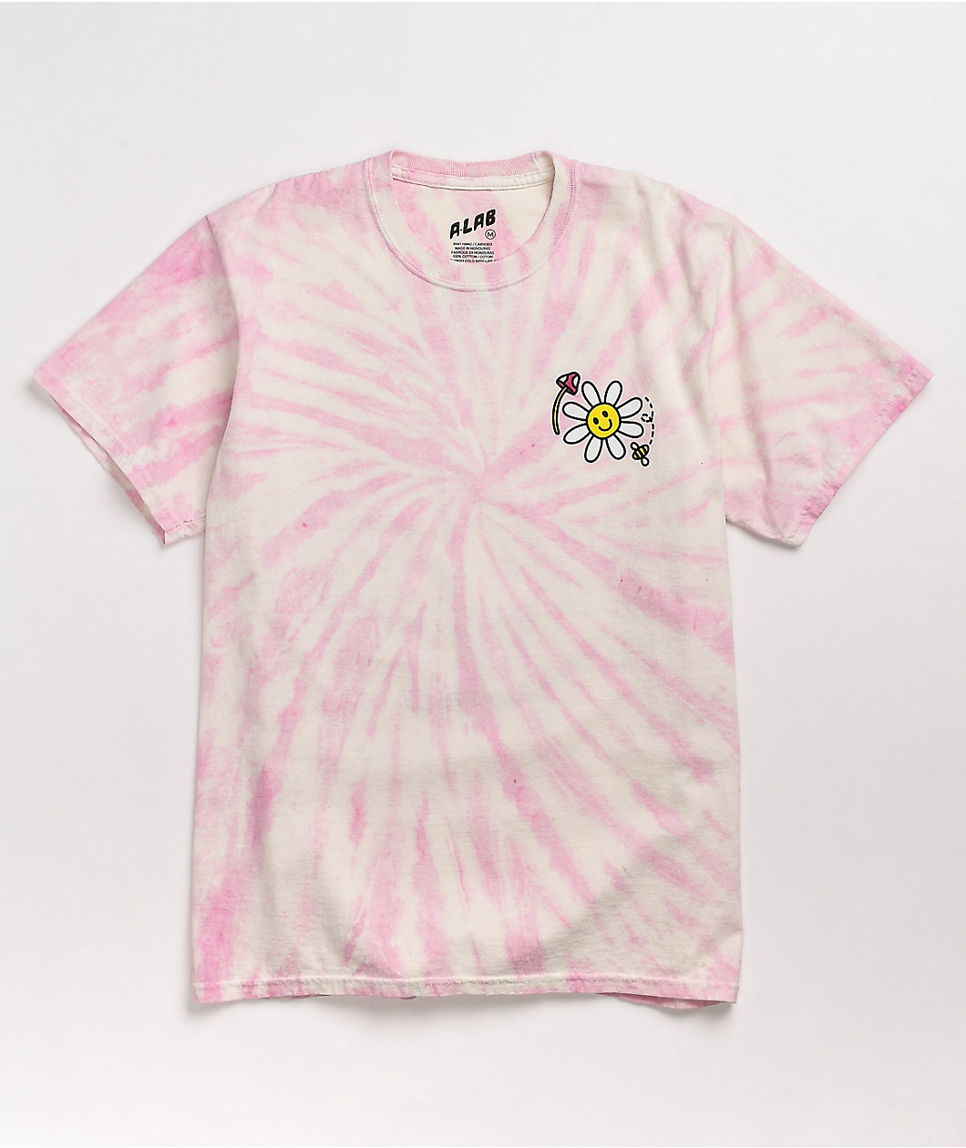 A.LAB Better Days Pink & White Tie Dye T-Shirt