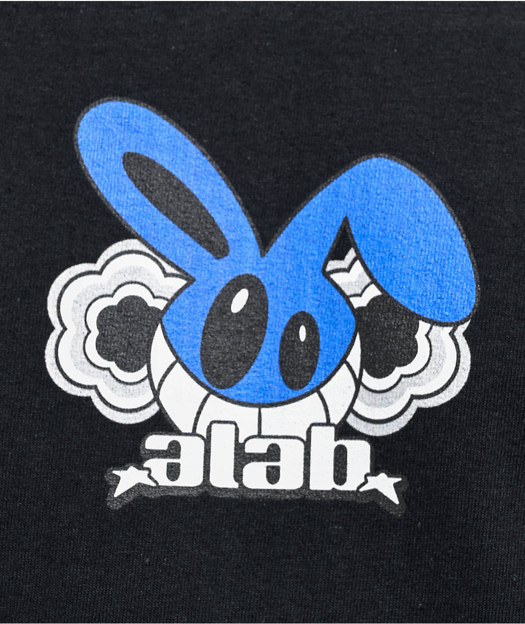 A.LAB Bonkers Bunny Black T-Shirt