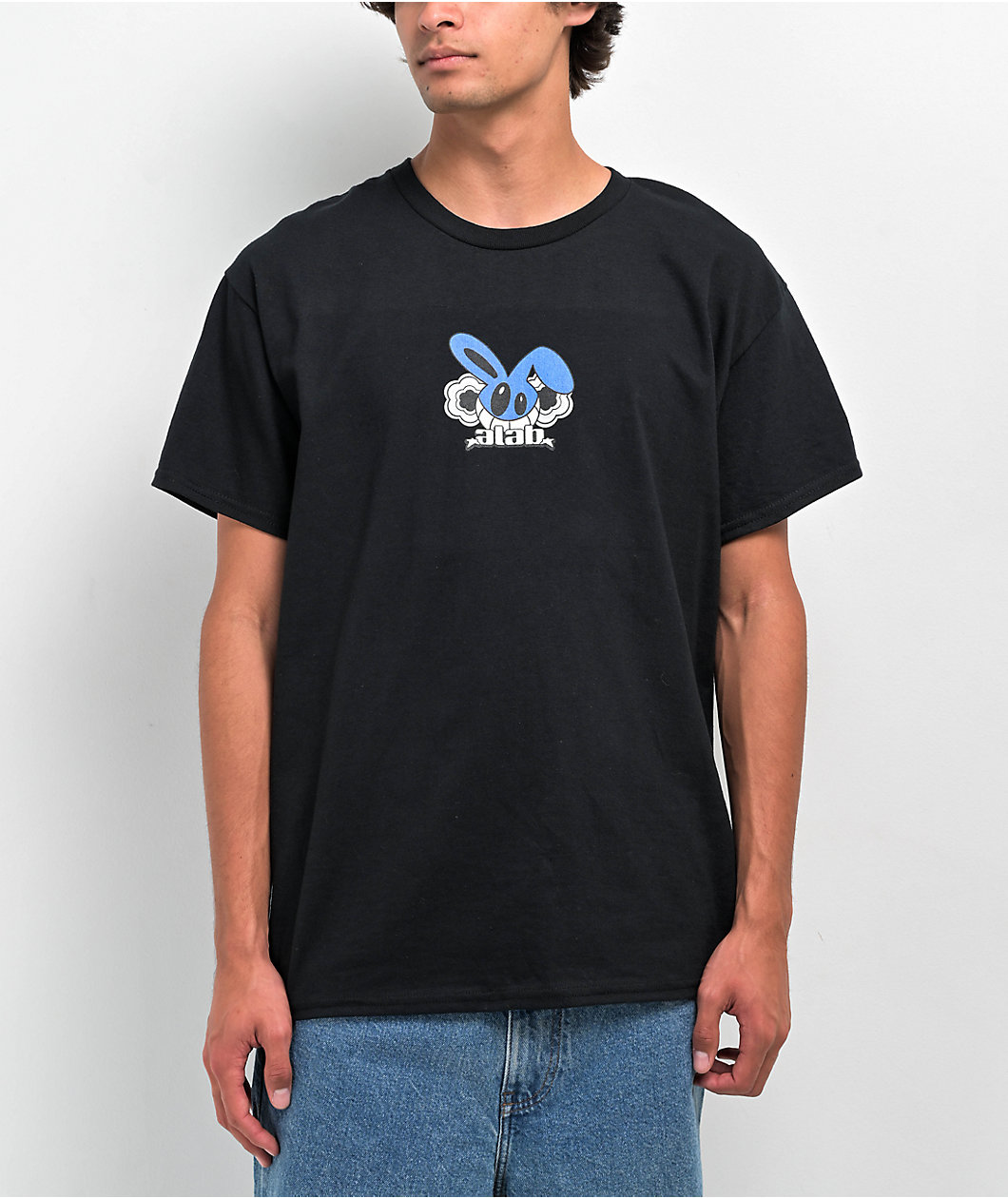 A.LAB Bonkers Bunny Black T-Shirt