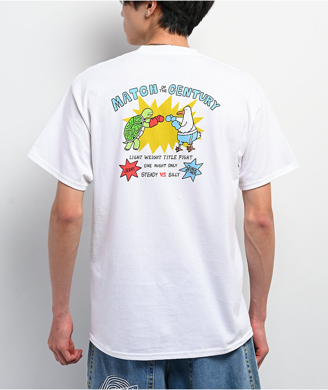 A.LAB Boxing Jerry White T-Shirt