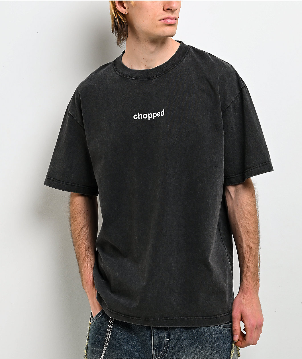 A.LAB Brainrot Chopped Black Wash T-Shirt