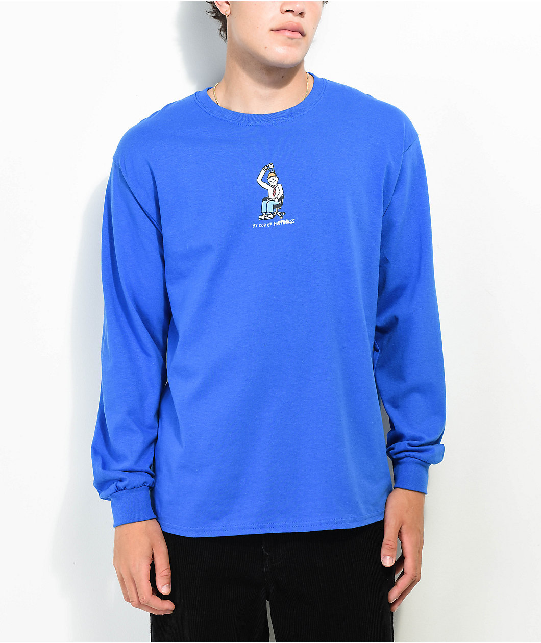 A.LAB Break Time Blue Long Sleeve T-Shirt