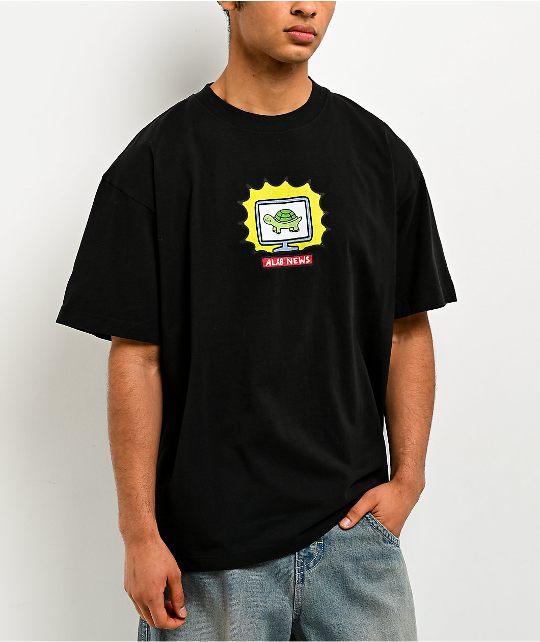 A.LAB Breaking News Black T-Shirt