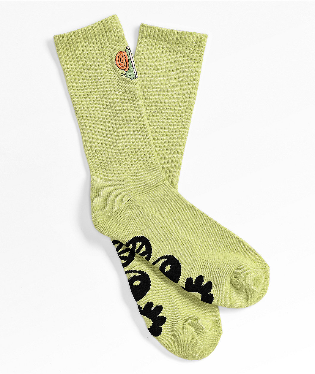 A.LAB Brush Buds Green Crew Socks