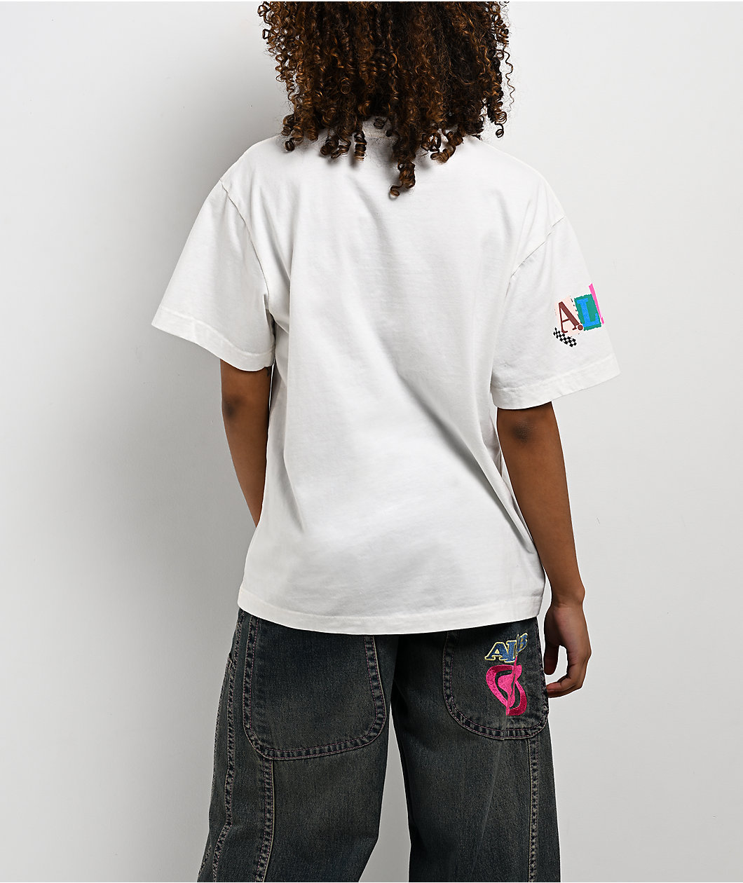 A.LAB Cat Rock White Oversized T-Shirt