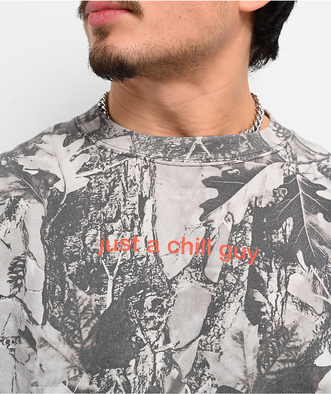 A.LAB Chill Guy Grey Camo T-Shirt