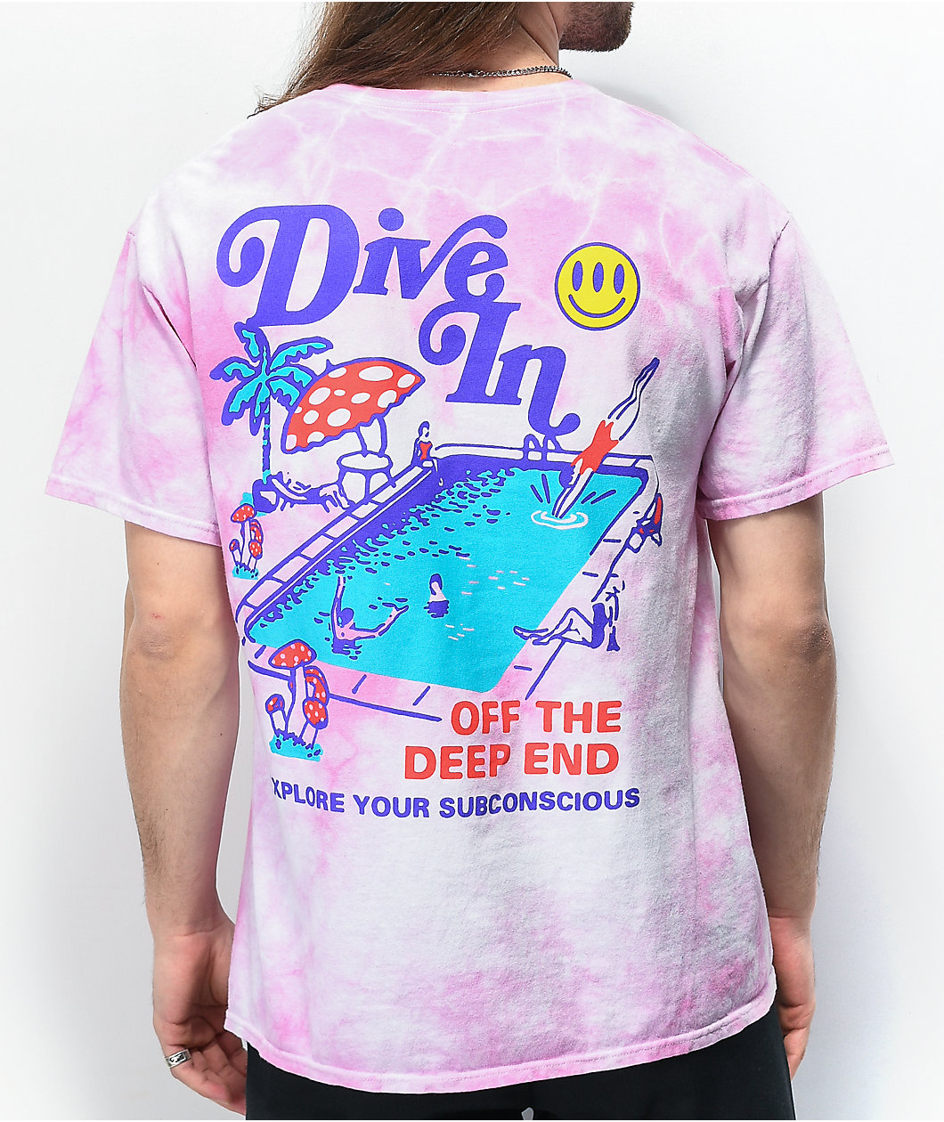 A.LAB Dive In Pink Tie Dye T-Shirt