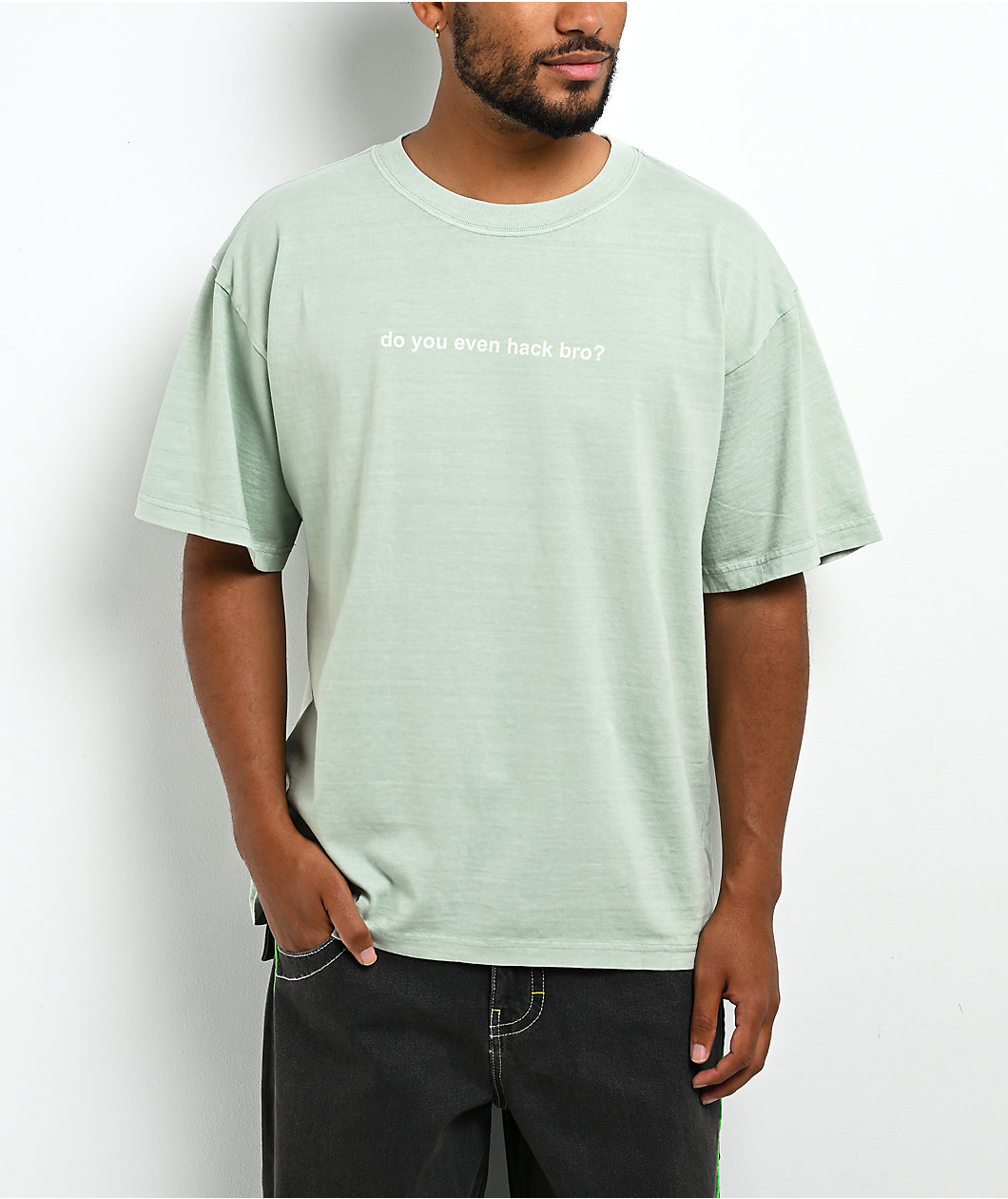 A.LAB Do You Even Hack Vintage Green T-Shirt