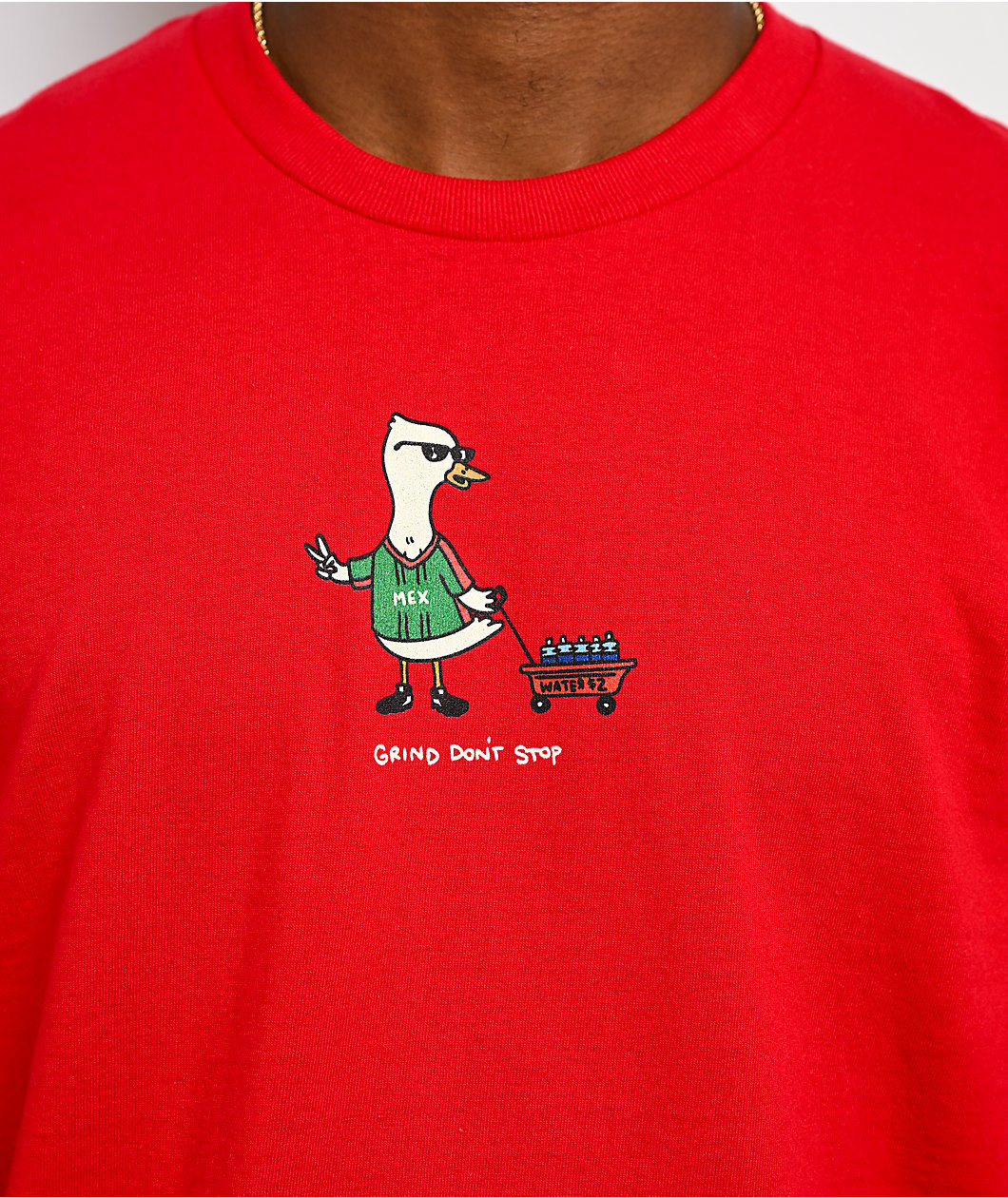 A.LAB Duck Grind Don’t Stop Red T-Shirt