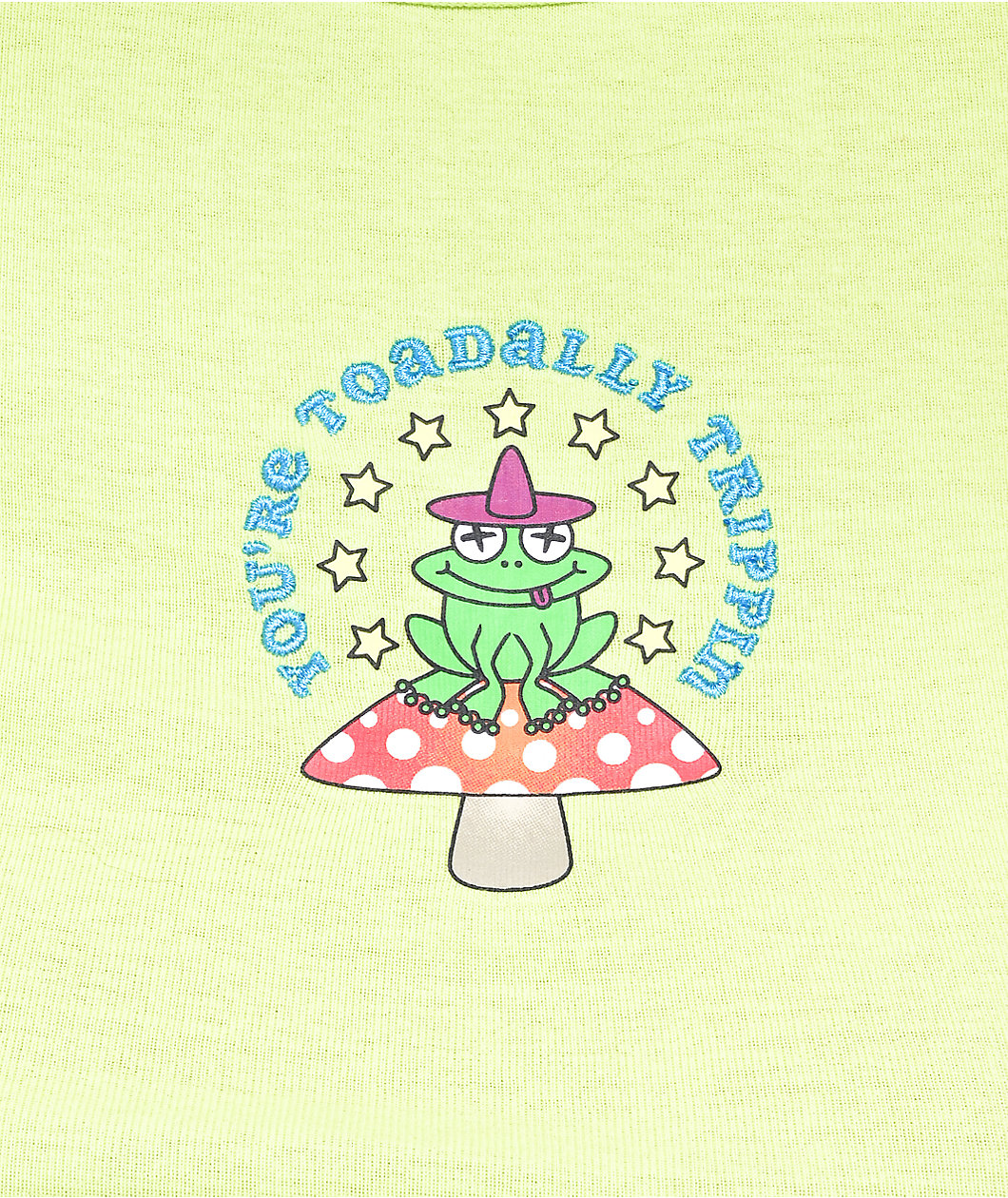 A.LAB Elish Toadally Trippin Green Crop T-Shirt