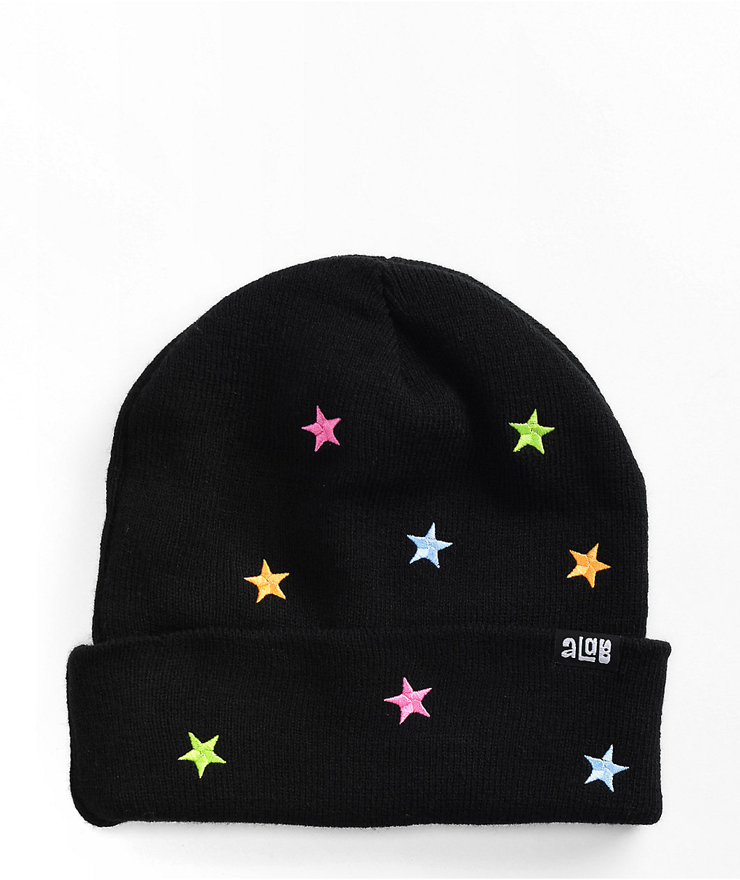 A.LAB Ellison Star Black Beanie