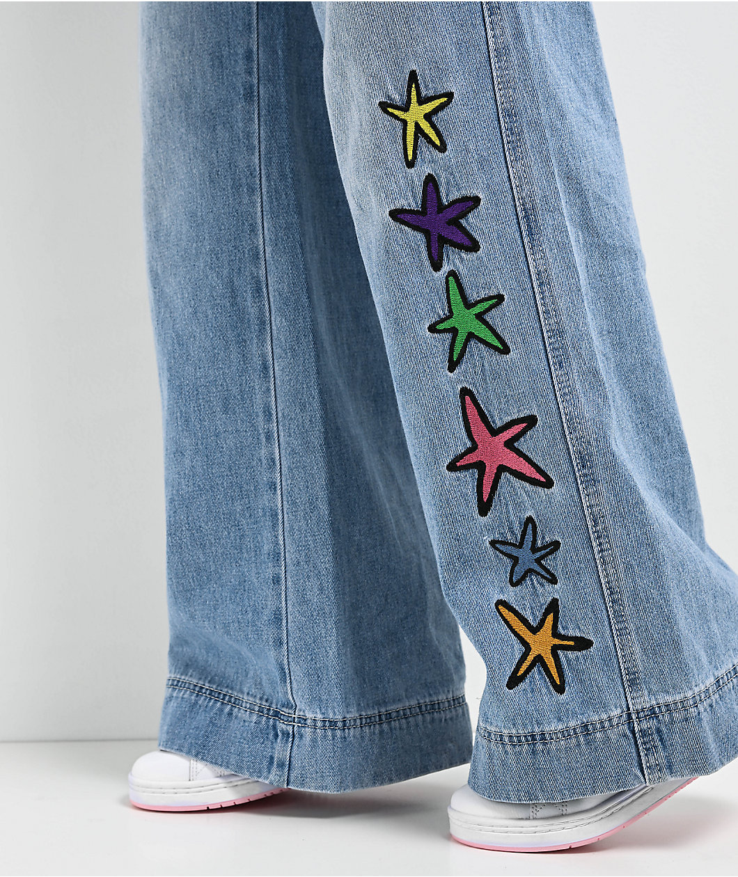 A.LAB Ether Stars Blue Flare Jeans