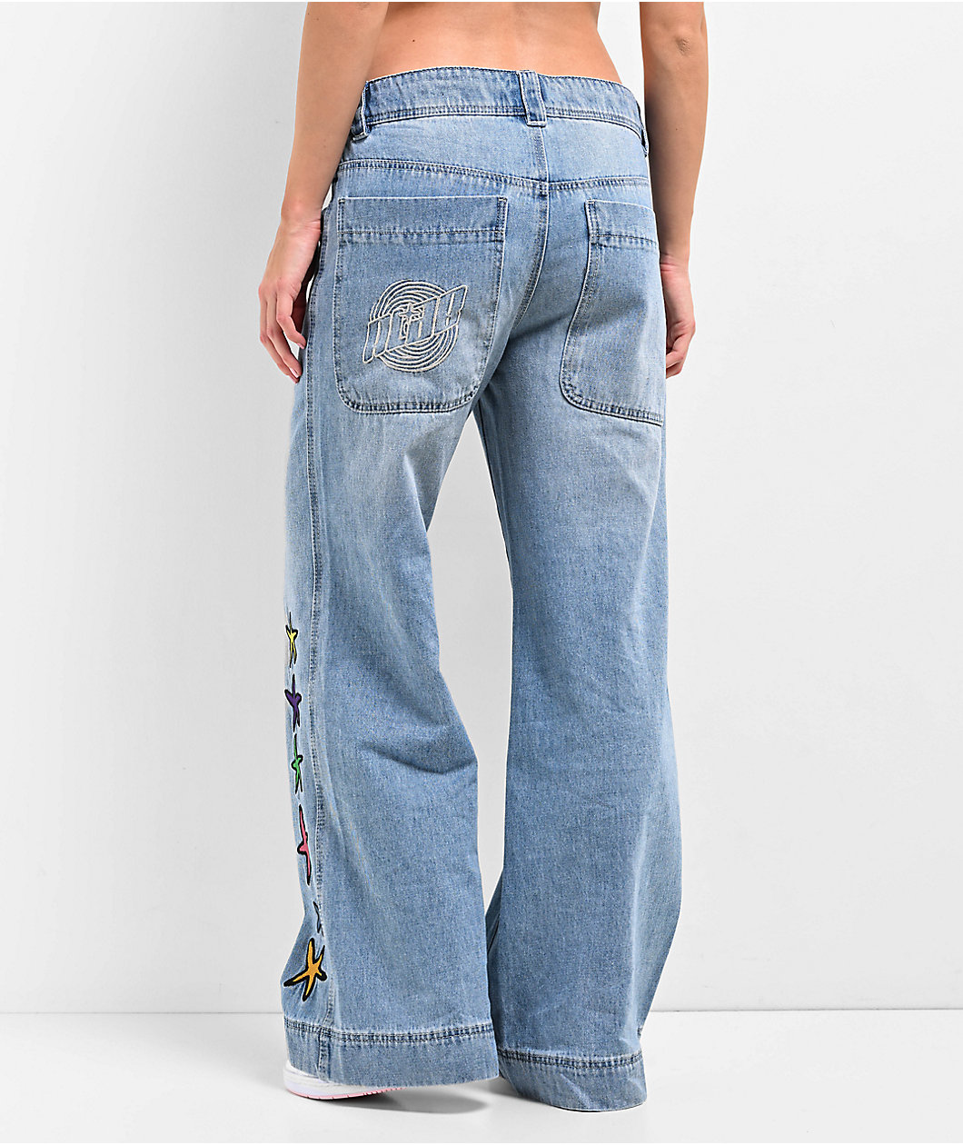 A.LAB Ether Stars Blue Flare Jeans