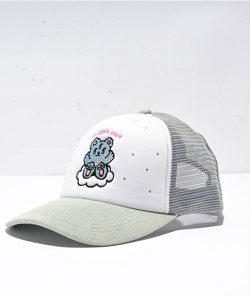 A.LAB Eye Don’t Care Grey & White Trucker Hat