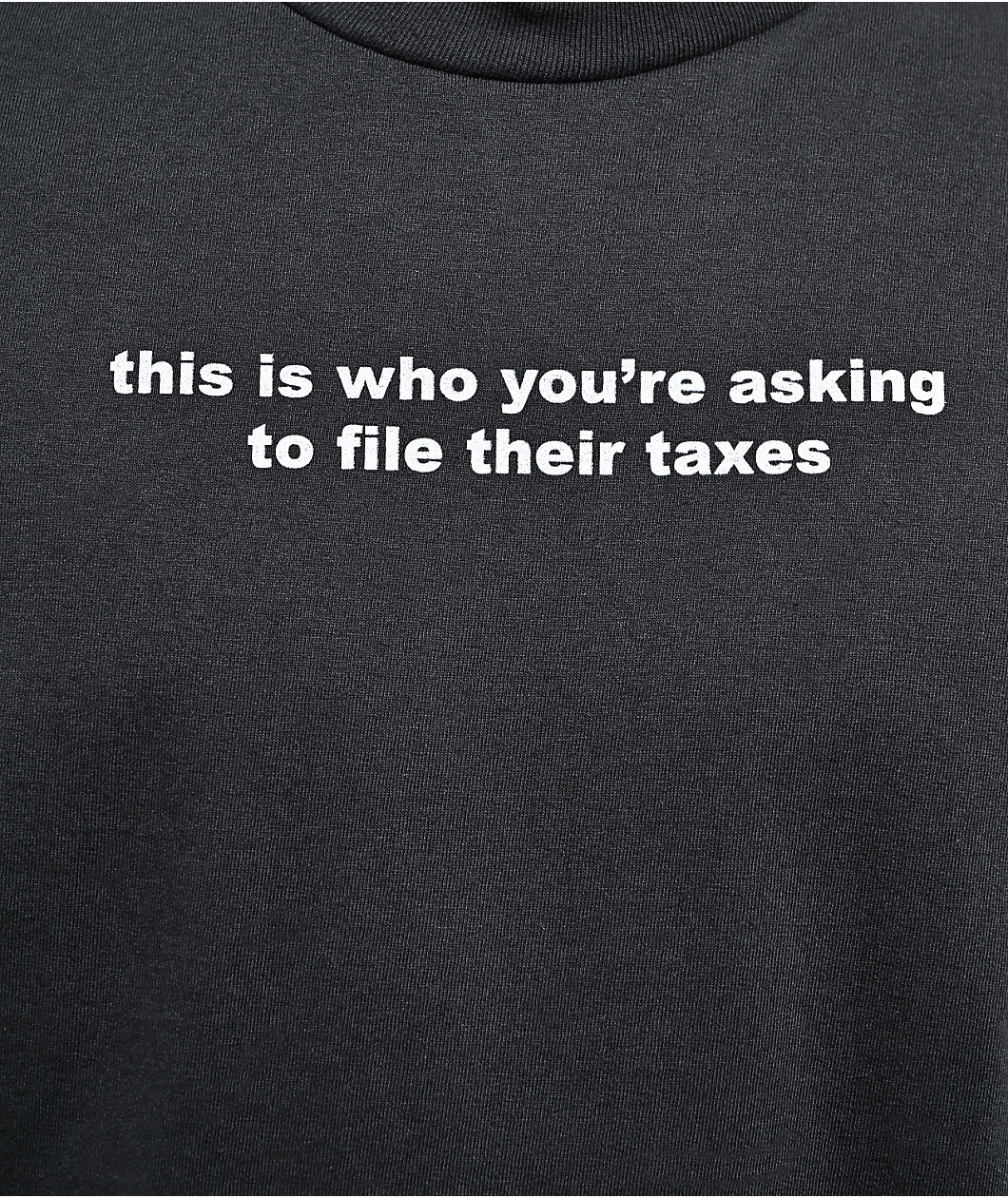 A.LAB File Taxes Black T-Shirt