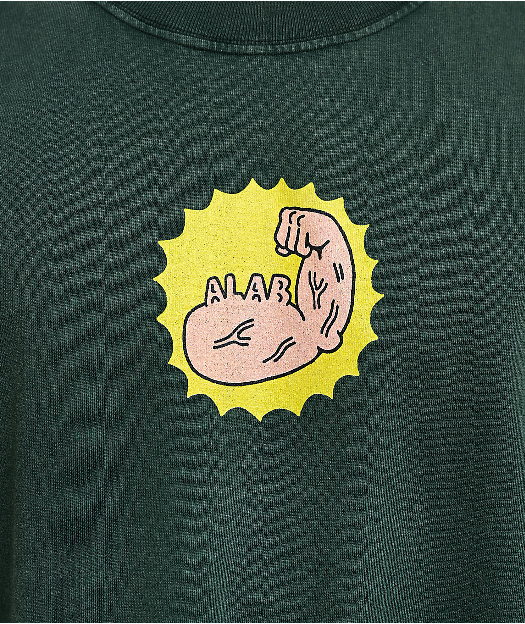 A.LAB Flexing Green Wash T-Shirt