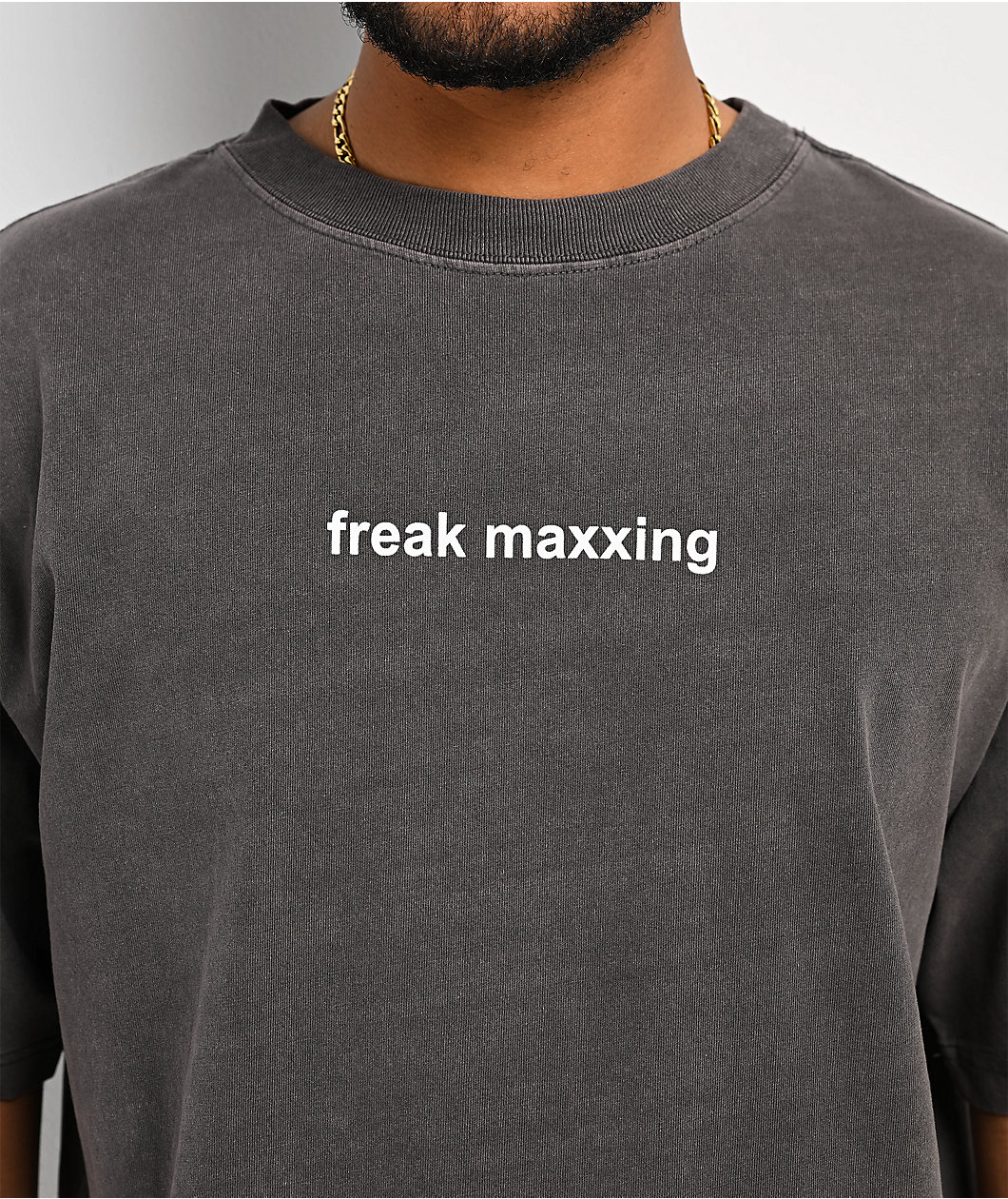 A.LAB Freak Maxxing Charcoal Wash T-Shirt