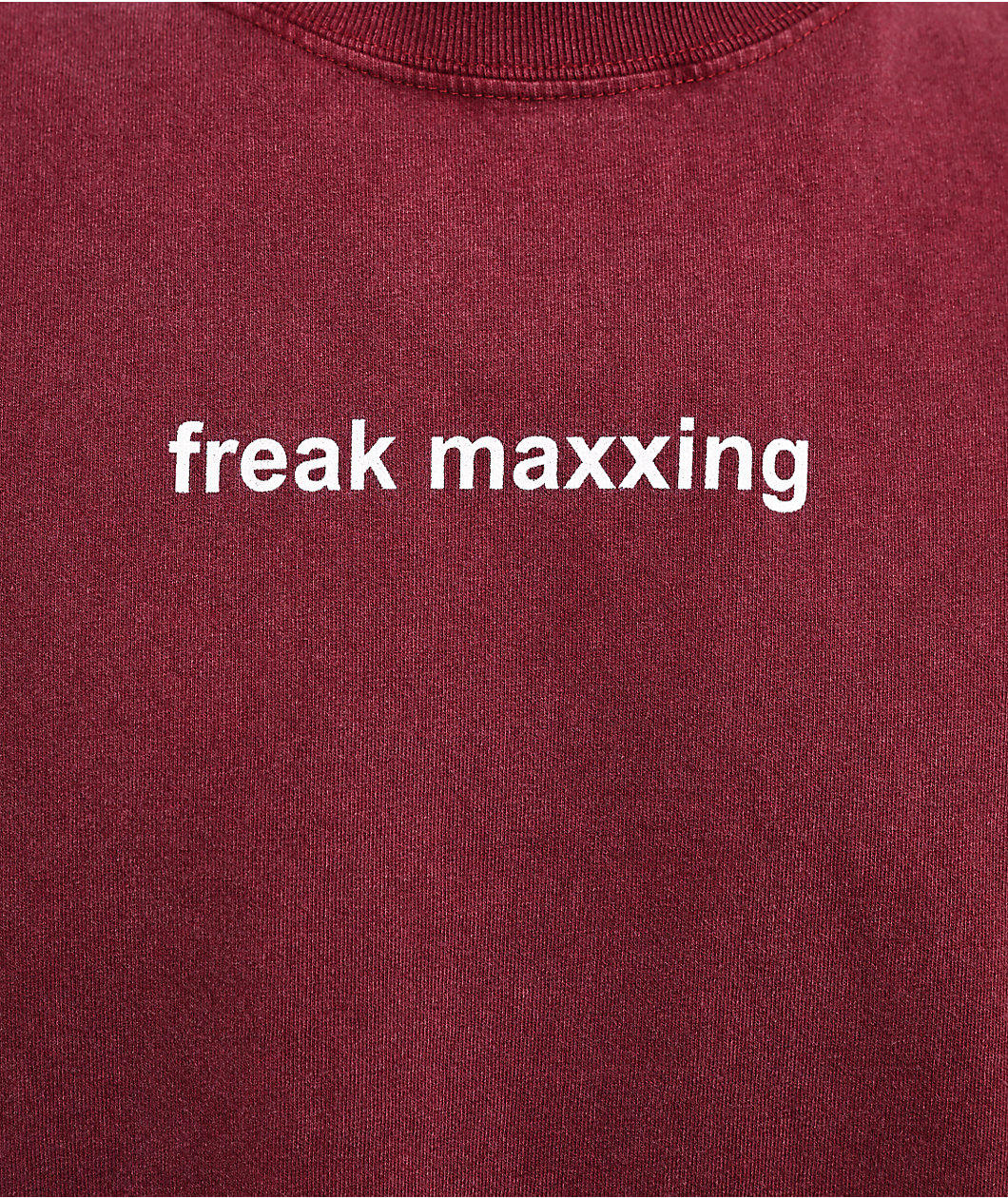 A.LAB Freak Maxxing Red Wash Boxy T-Shirt