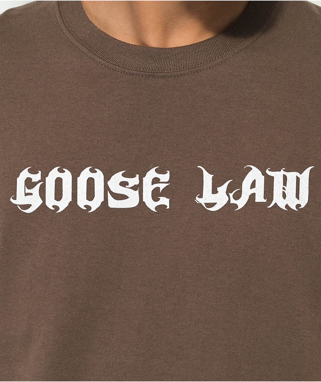 A.LAB Goose Law Brown T-Shirt