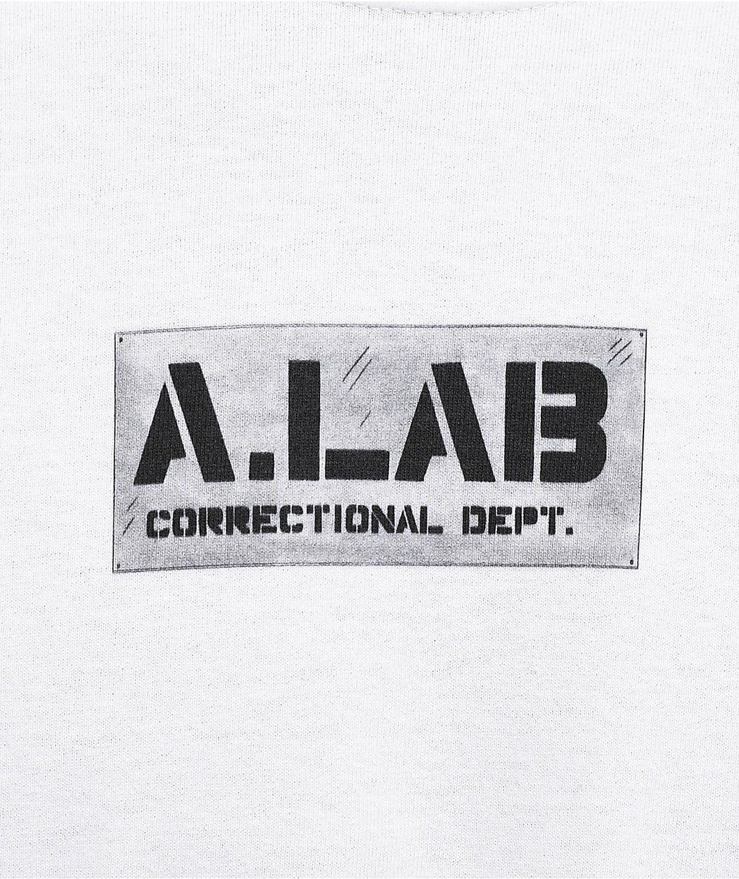 A.LAB Heist Long Sleeve White T-Shirt