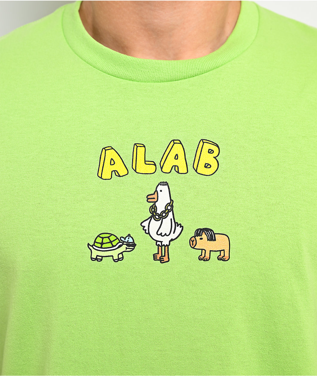 A.LAB Human Animals Lime T-Shirt