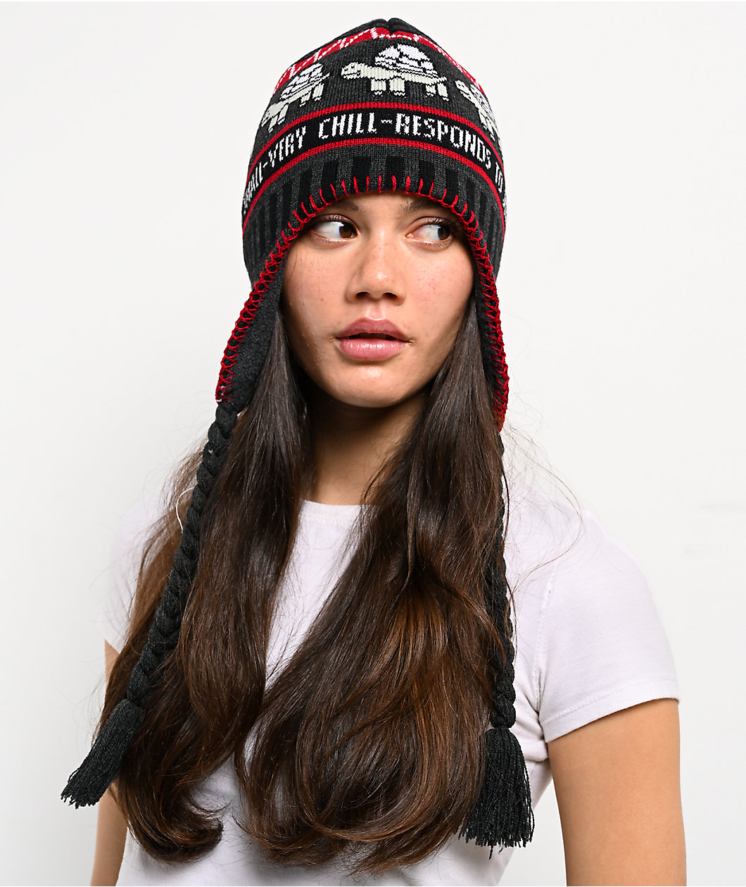 A.LAB Jerry Turtle Grey Flap Beanie