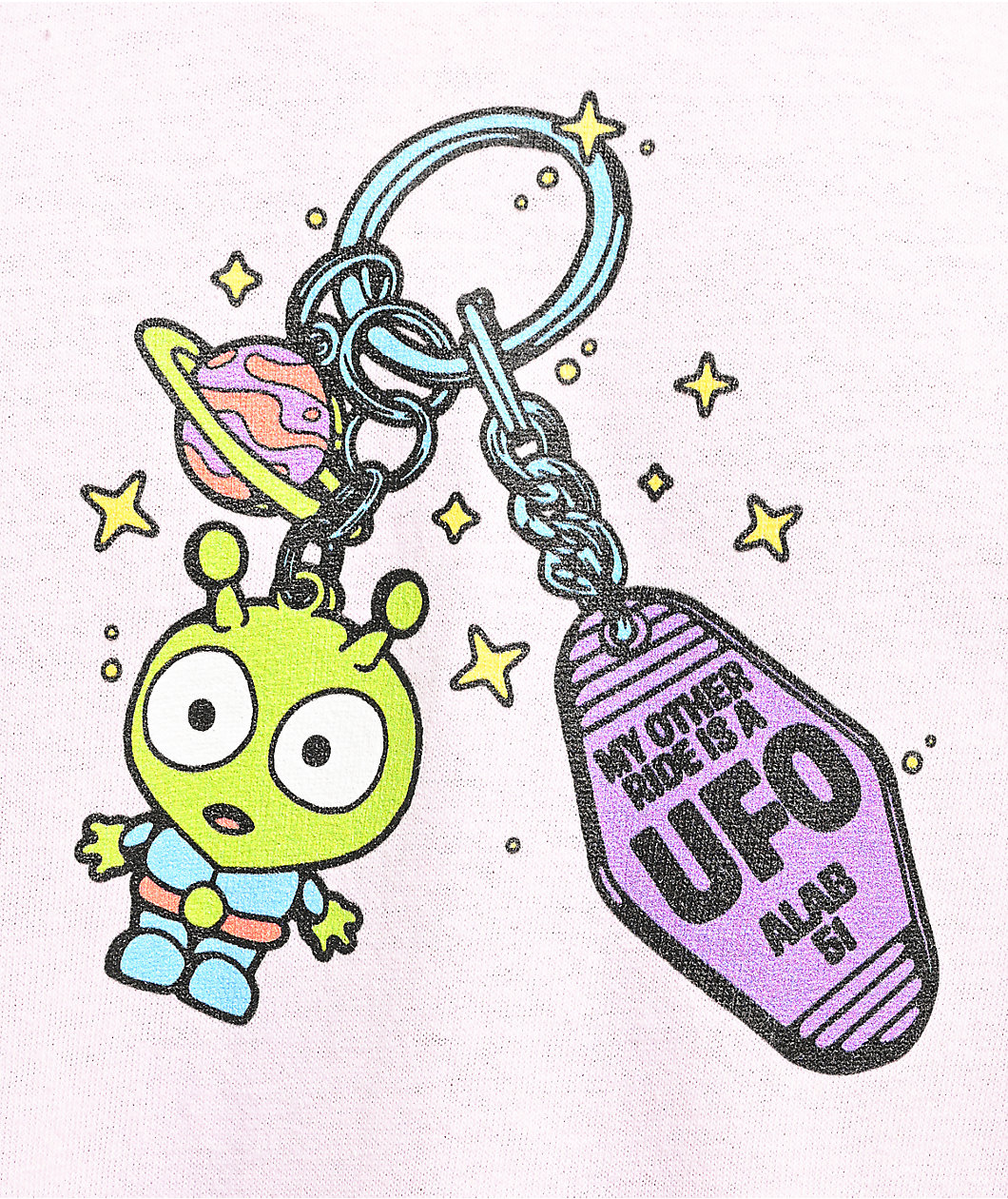 A.LAB Keys To My UFO Pink T-Shirt