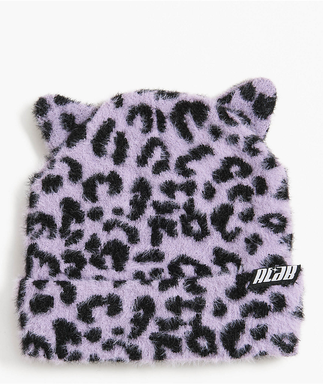 A.LAB Leopard Lavender Beanie