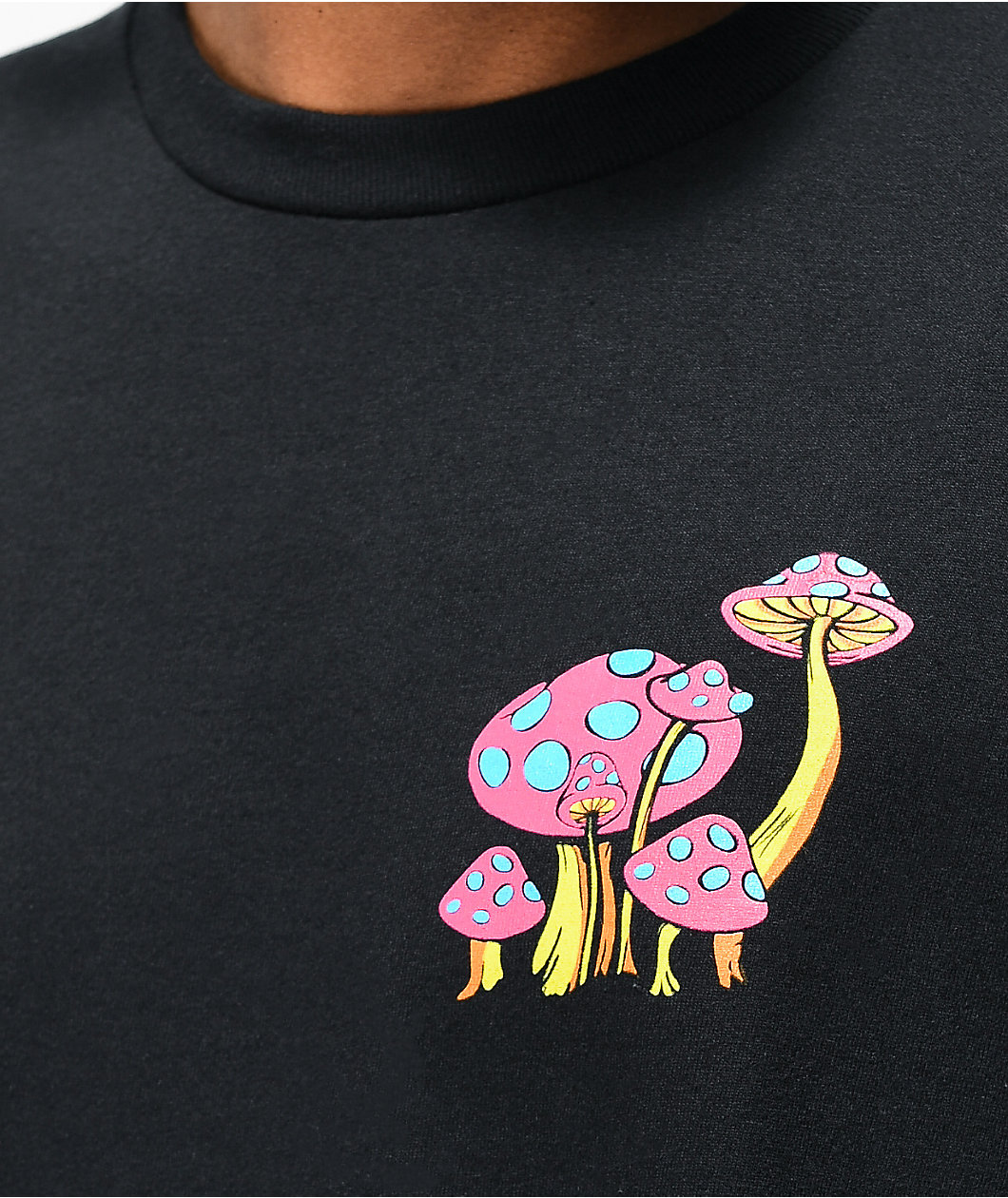 A.LAB Magic Mushrooms Black T-Shirt