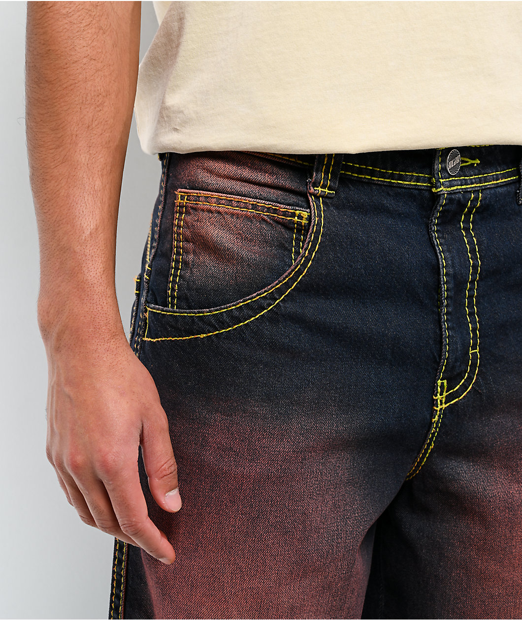 A.LAB Mega Hydrate Glow Pink Wash Dark Blue Jeans