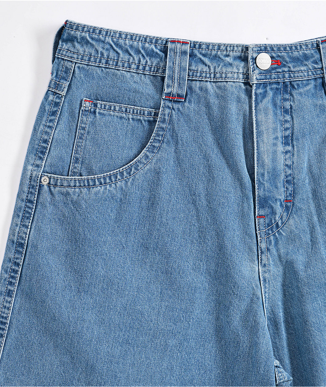 A.LAB Mega Rave Blue Denim Shorts