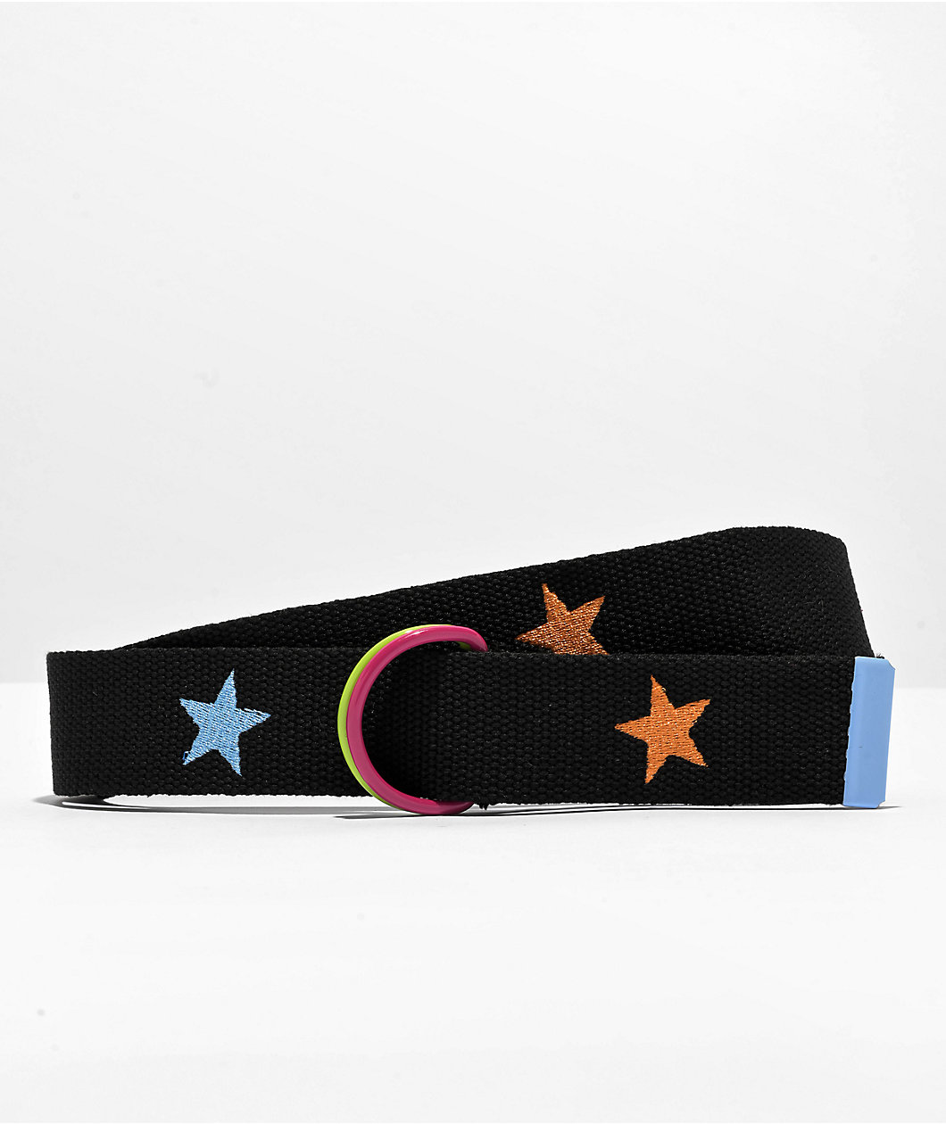 A.LAB Mercy Star Black D-Ring Web Belt