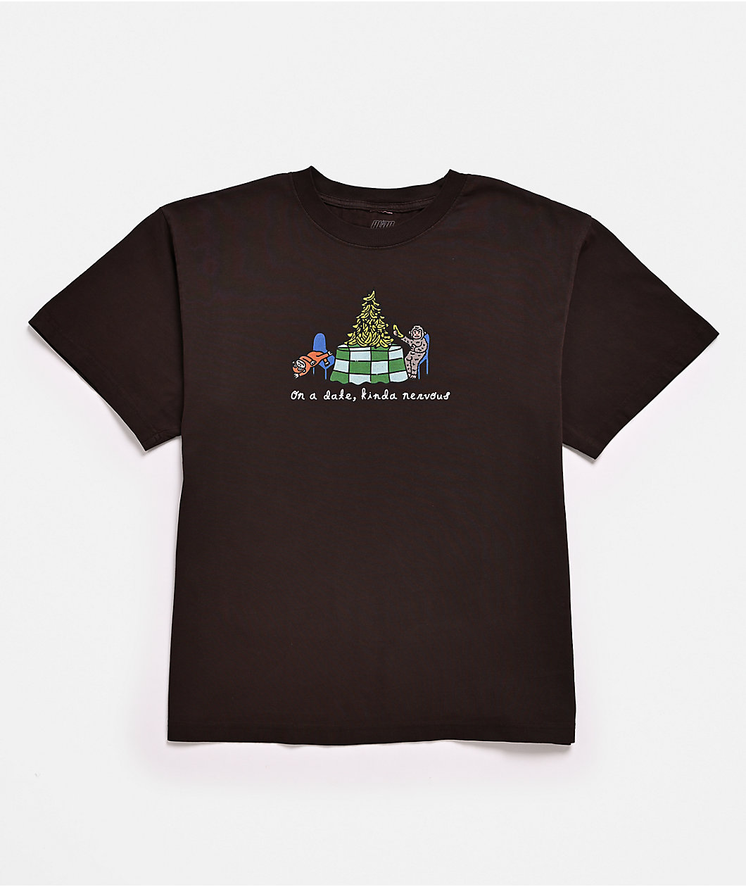 A.LAB Monkey On A Date Brown T-Shirt