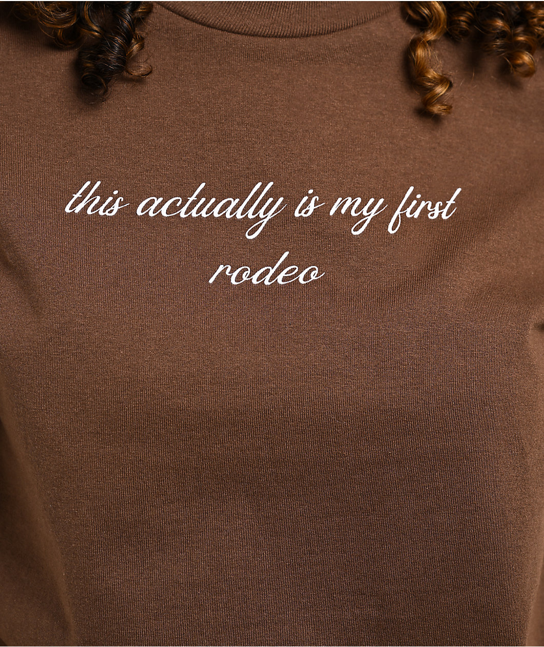 A.LAB My First Rodeo Brown T-Shirt