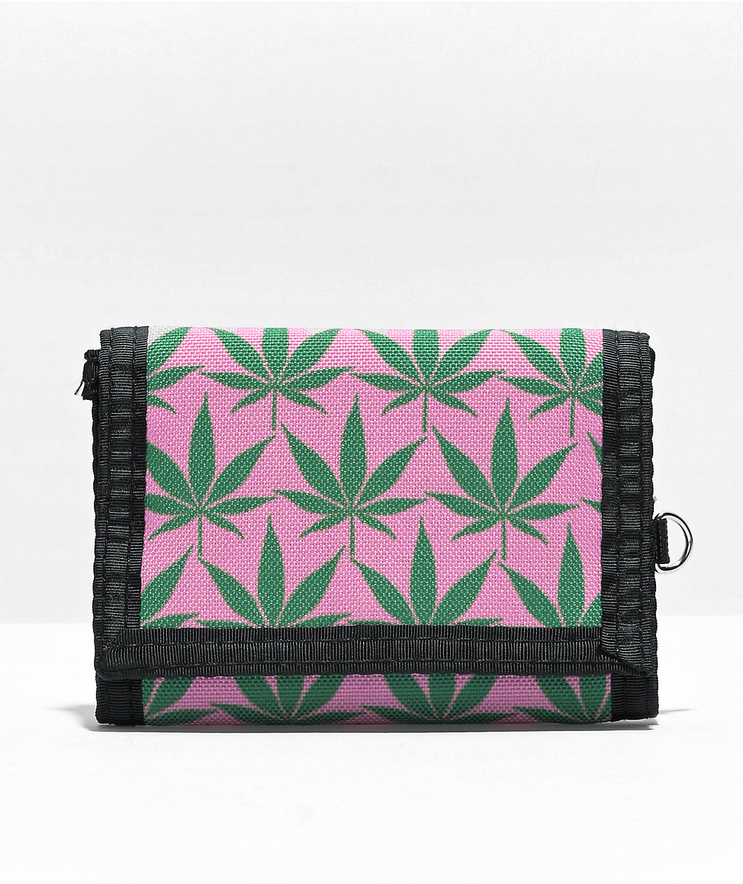 A.LAB Norma Pink & Green Trifold Wallet