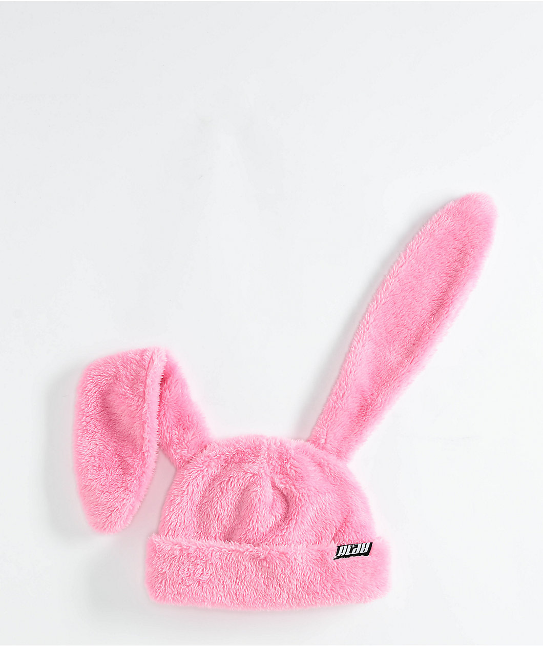 A.LAB Pink Plush Bunny Beanie