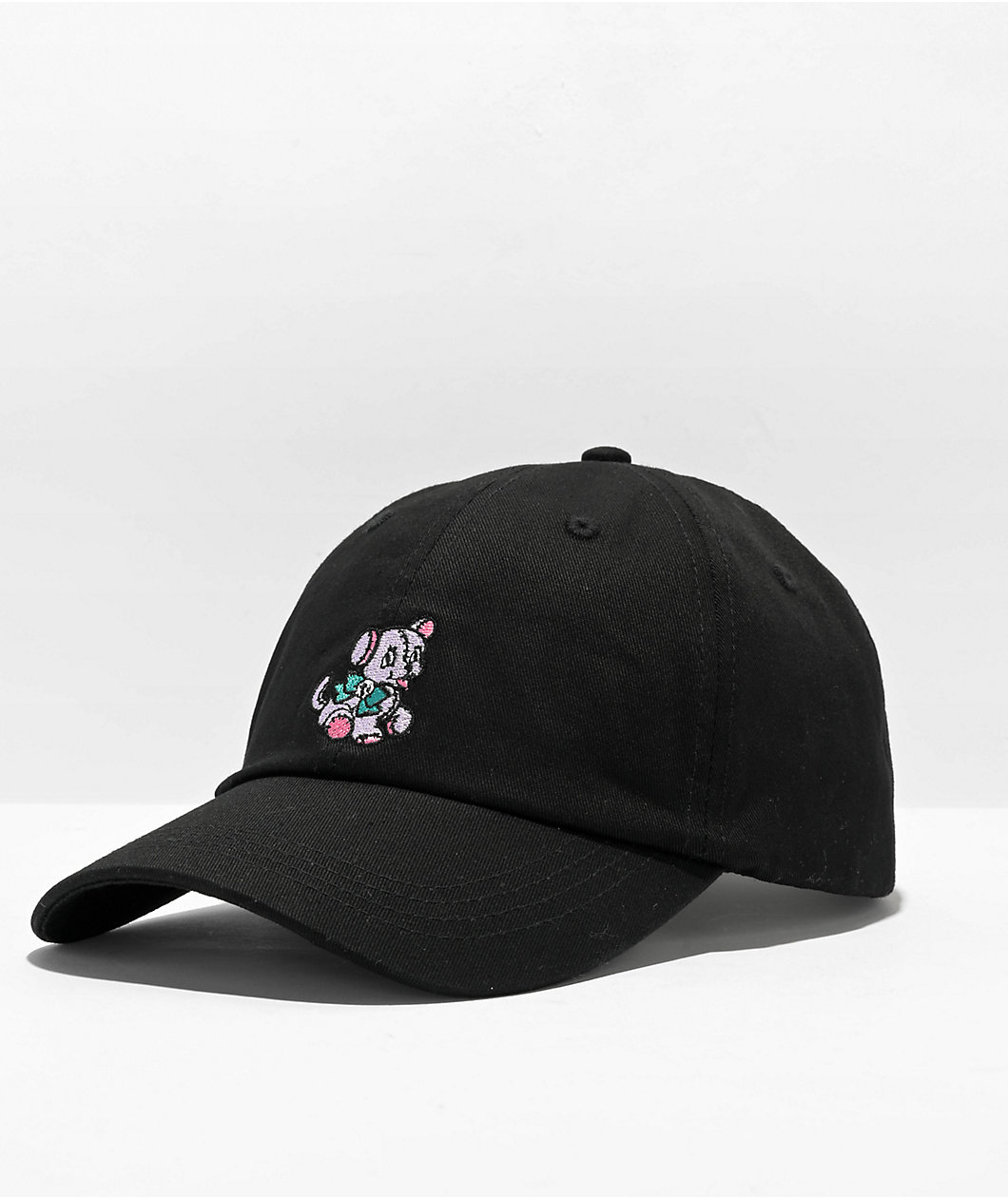 A.LAB Plushy Black Strapback Hat