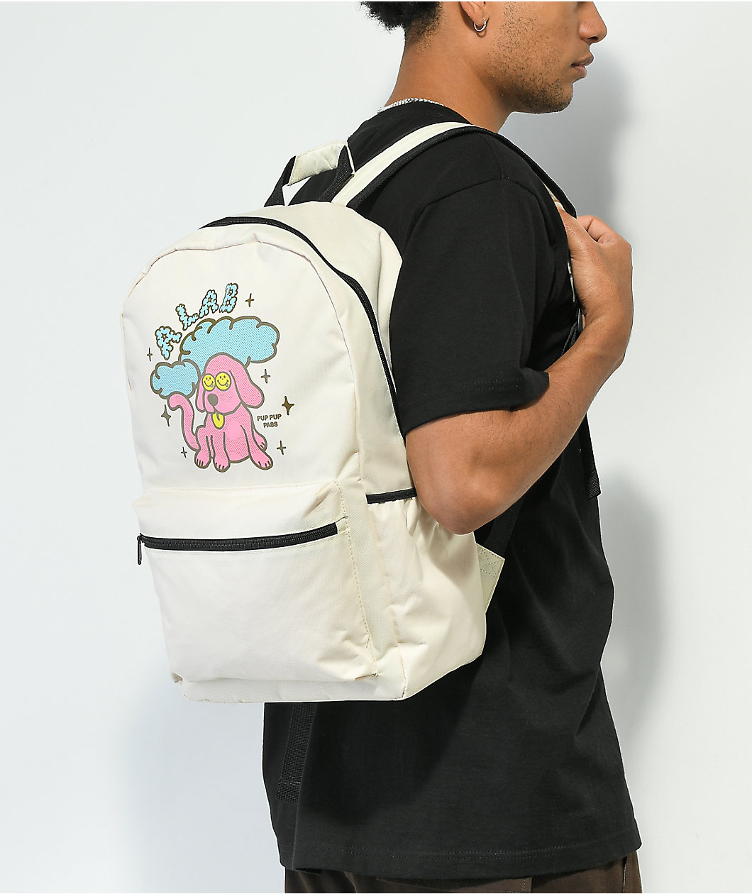 A.LAB Pup Pup Pass Cream Backpack