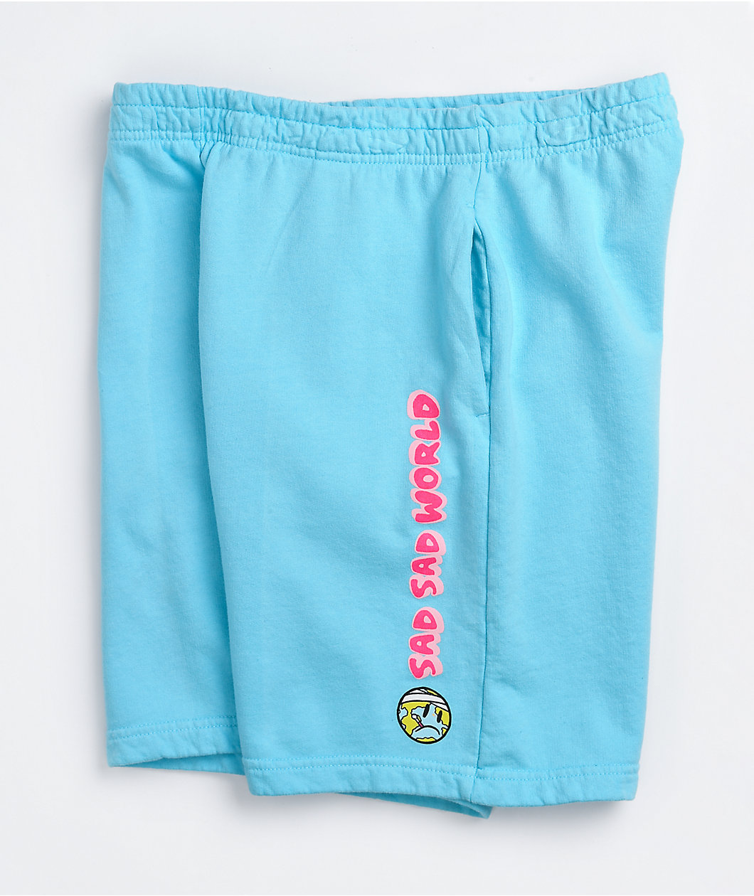 A.LAB Sad World Light Blue Sweat Shorts